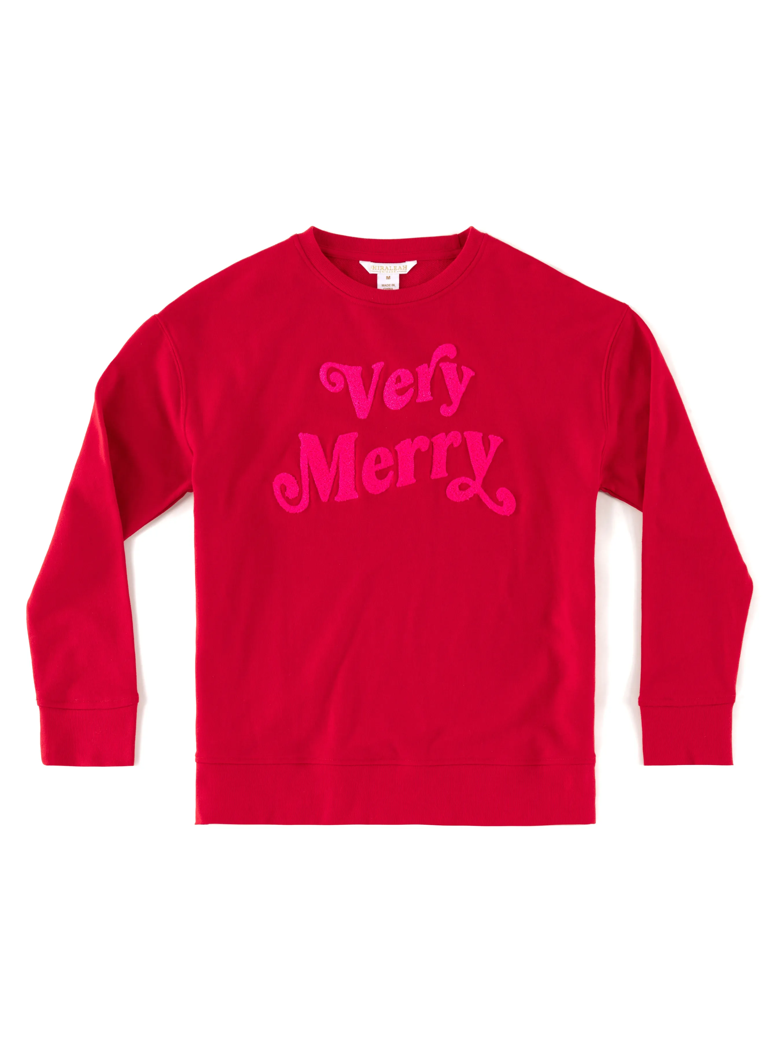 Shiraleah "Very Merry" Sweatshirt, Red