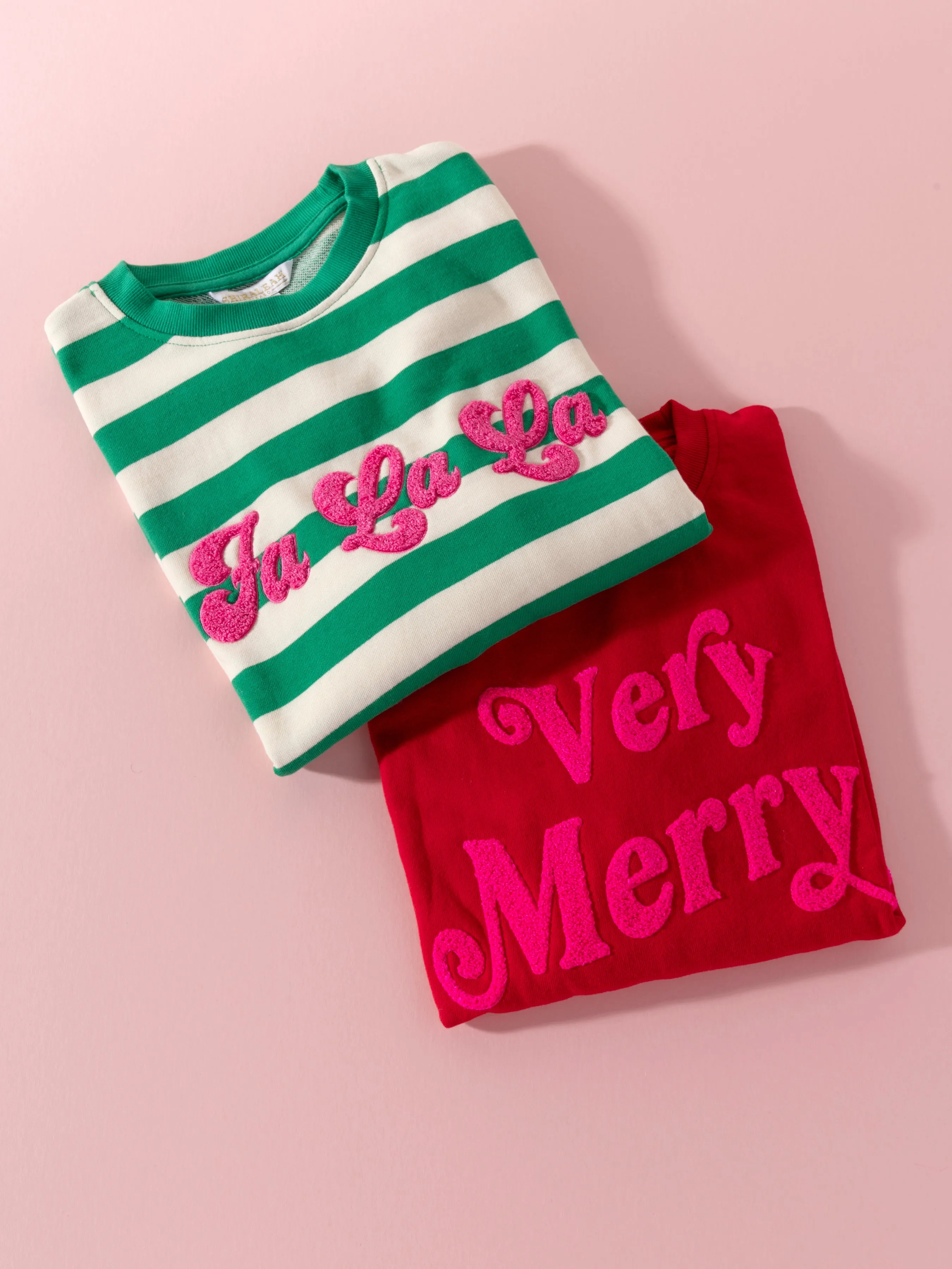 Shiraleah "Very Merry" Sweatshirt, Red