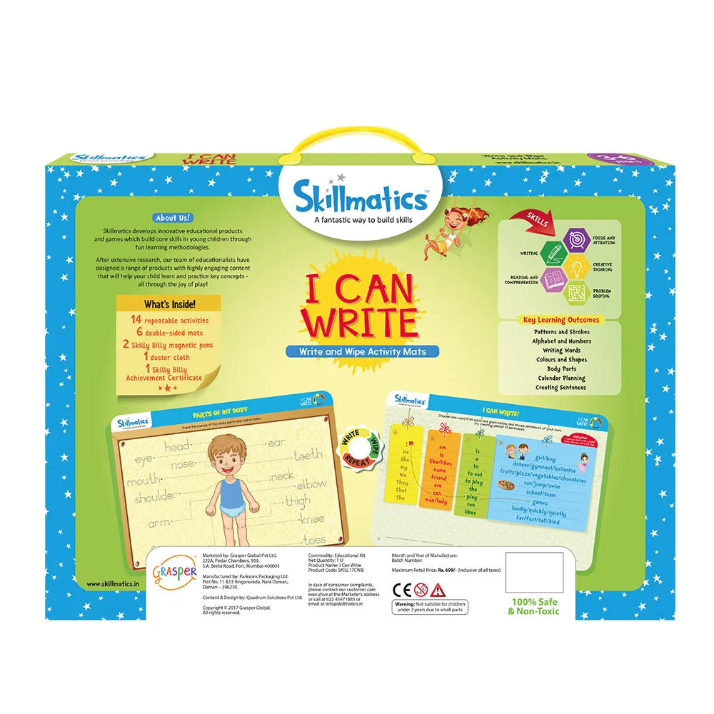 Skillmatics I Can Write Kids Build Fine Motor Skills and Improve Pen Control (3-6)