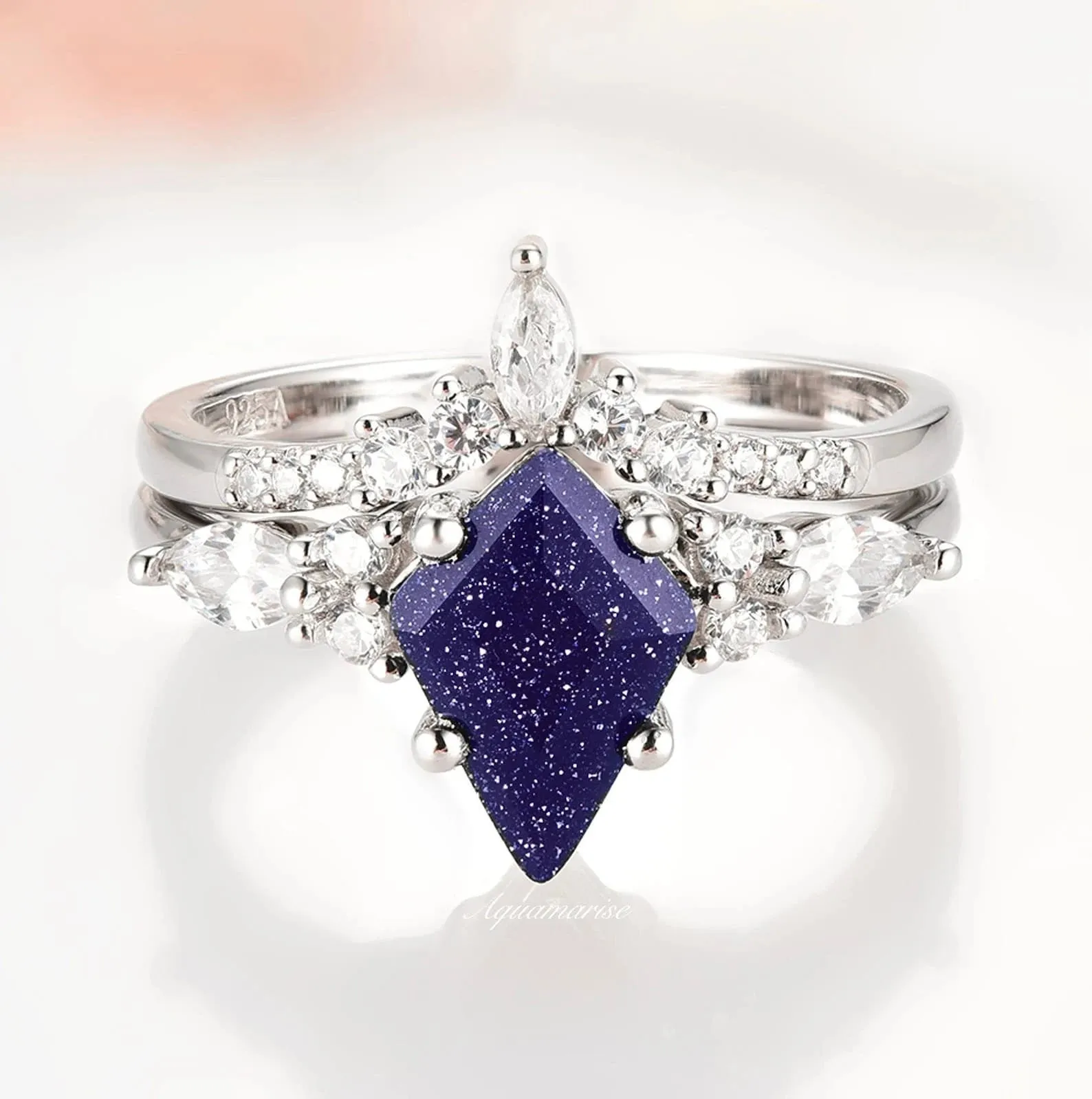 Skye Starry Night Couples Ring