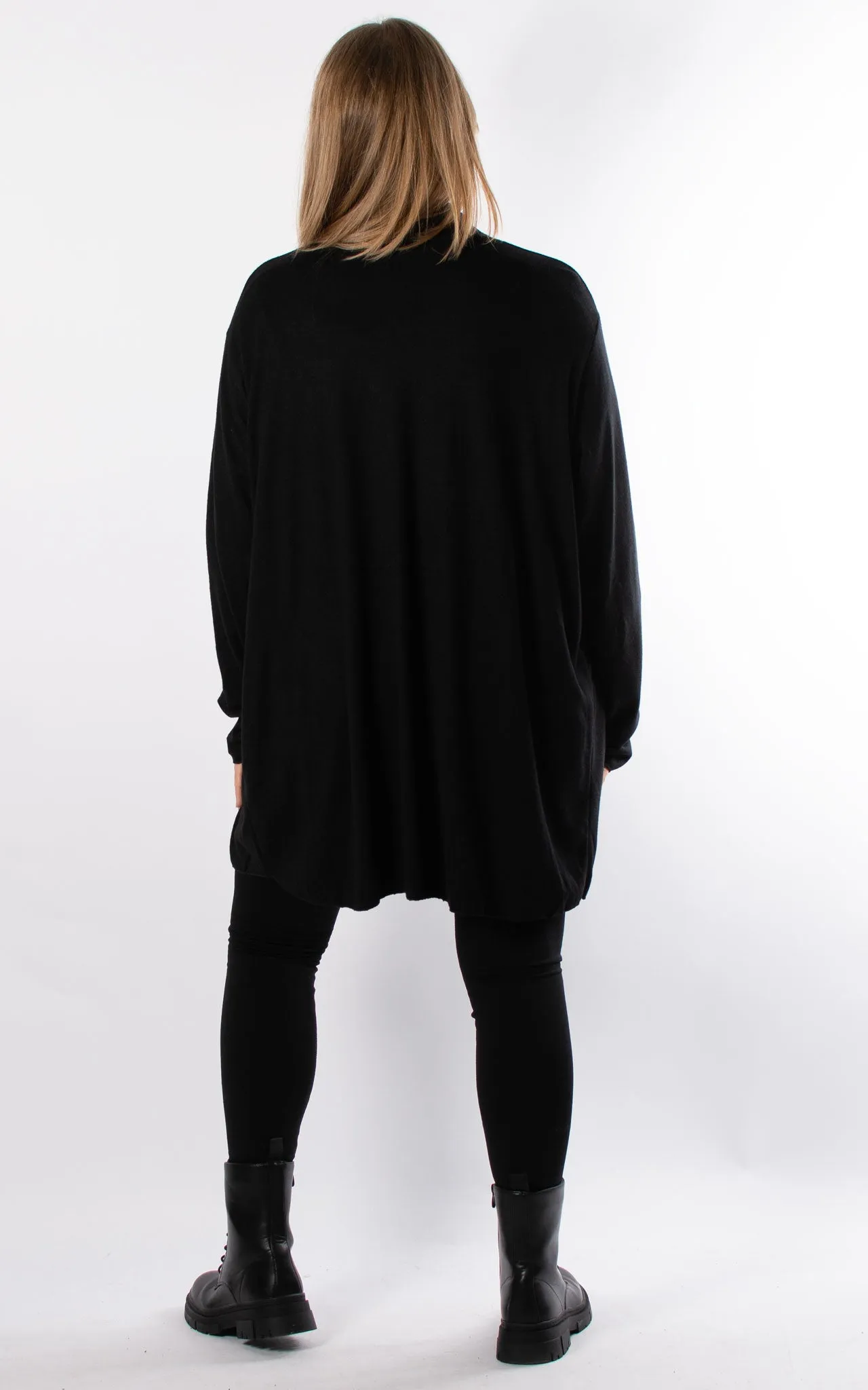 Soft Knit Cardigan | Black