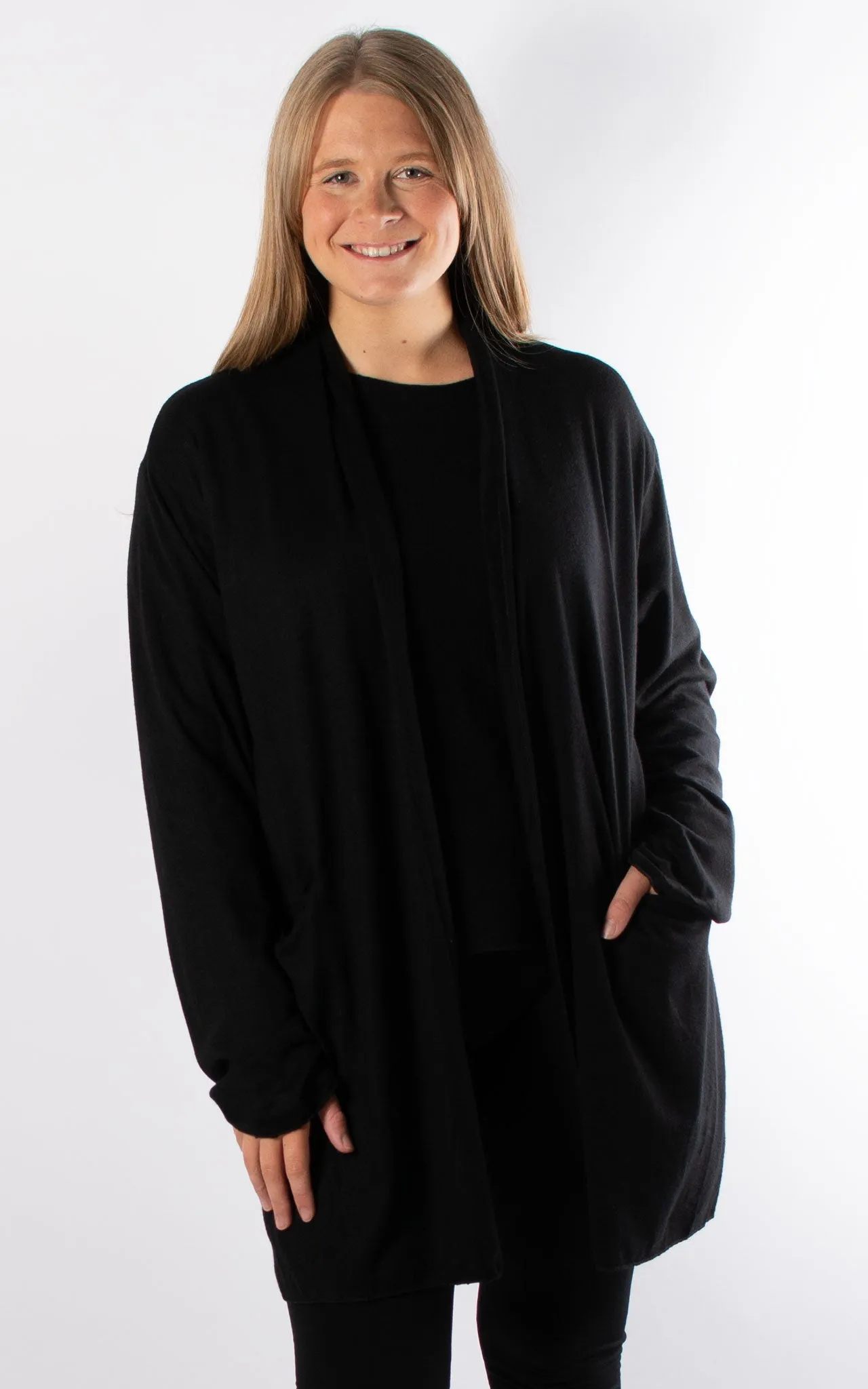 Soft Knit Cardigan | Black