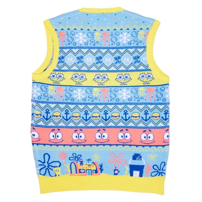 Spongebob Squarepants Christmas Knitted Vest Top