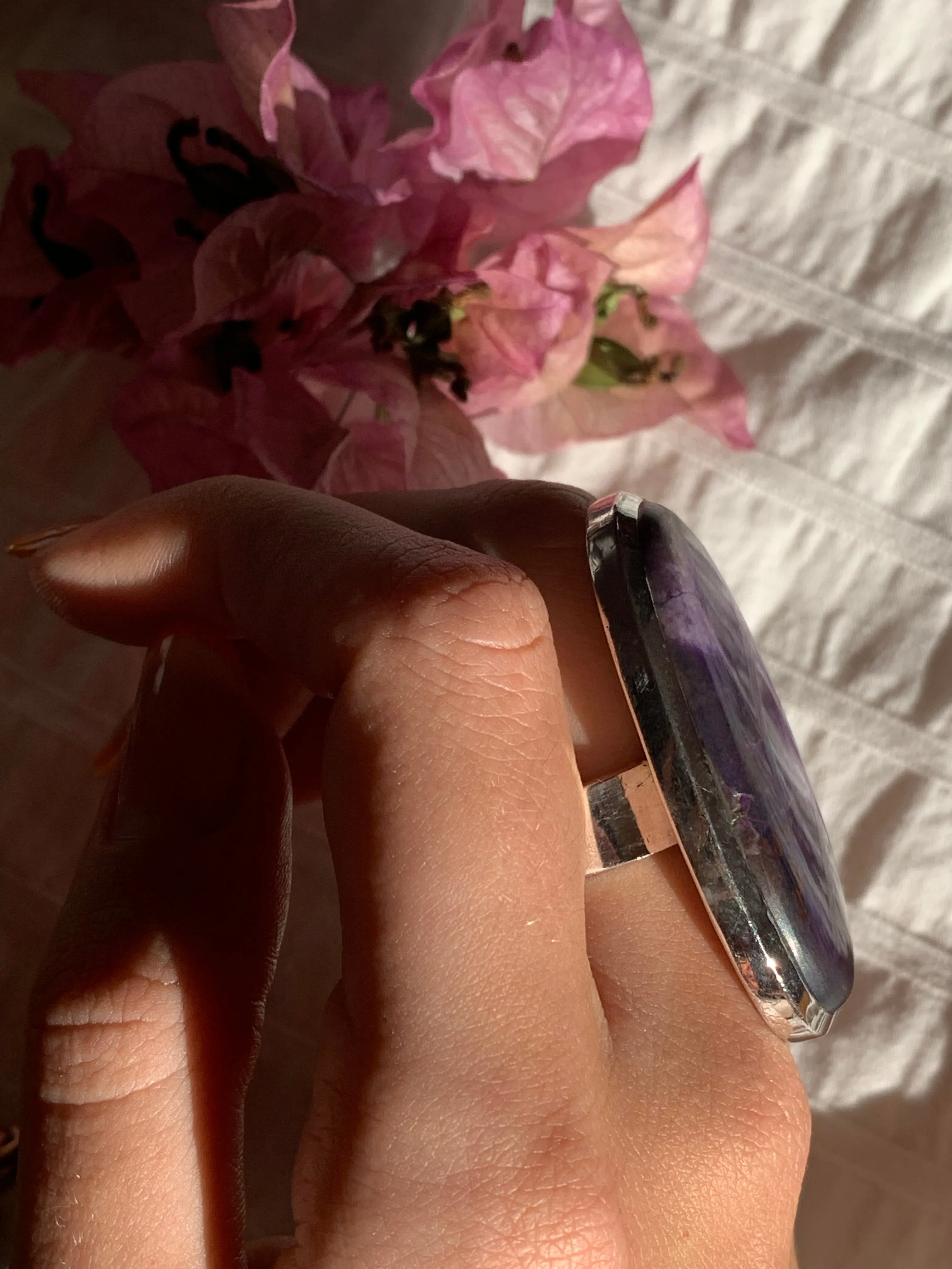 Sugilite Naevia Ring - XLarge Oval (US 8.5)