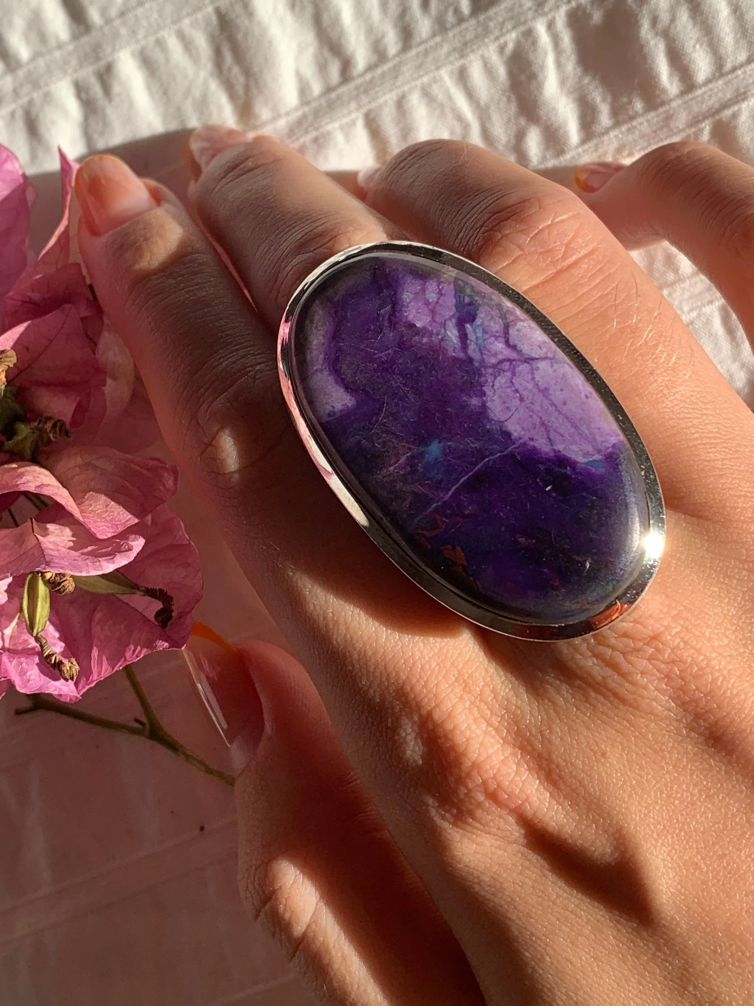 Sugilite Naevia Ring - XLarge Oval (US 8.5)