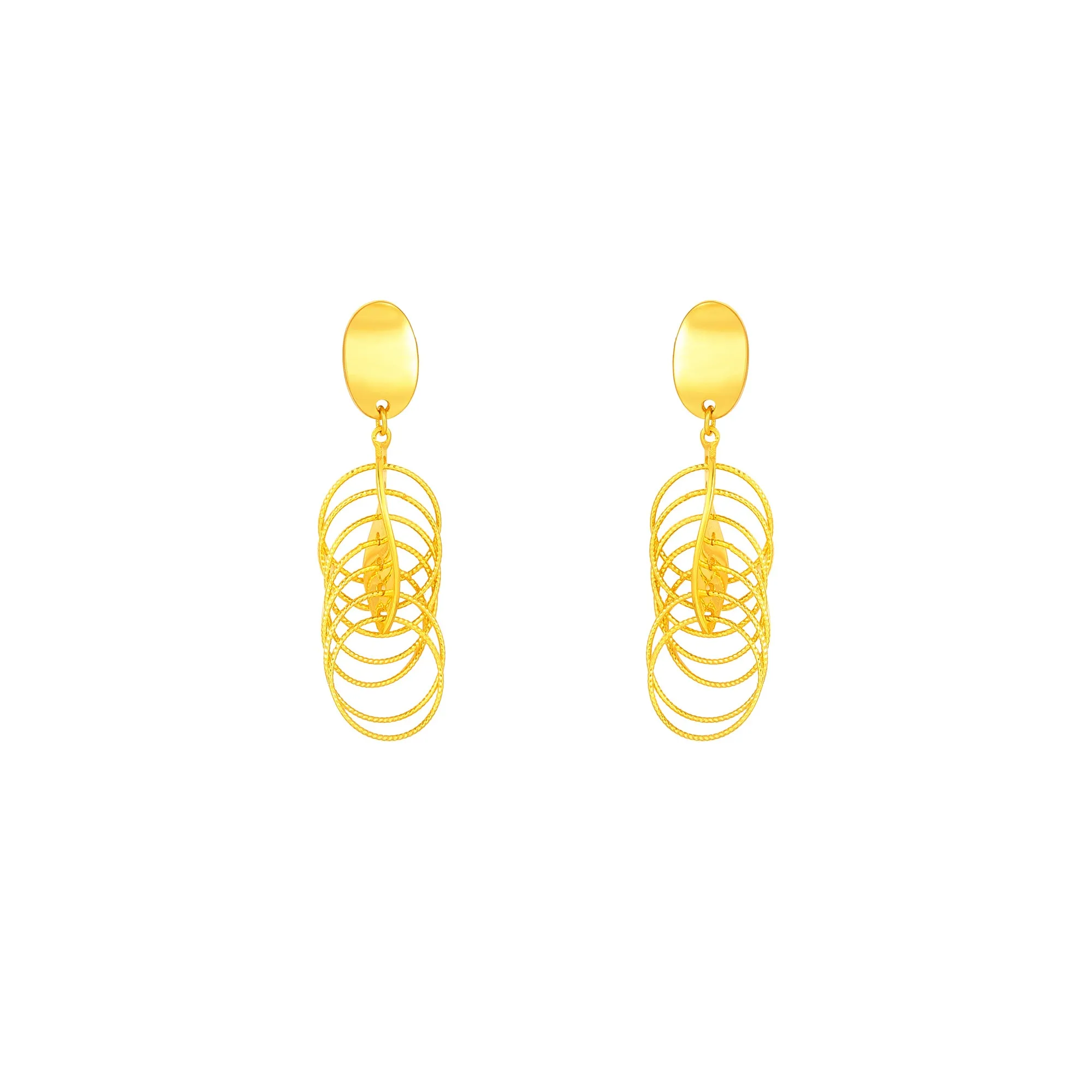 TAKA Jewellery 999 Pure Gold Earrings