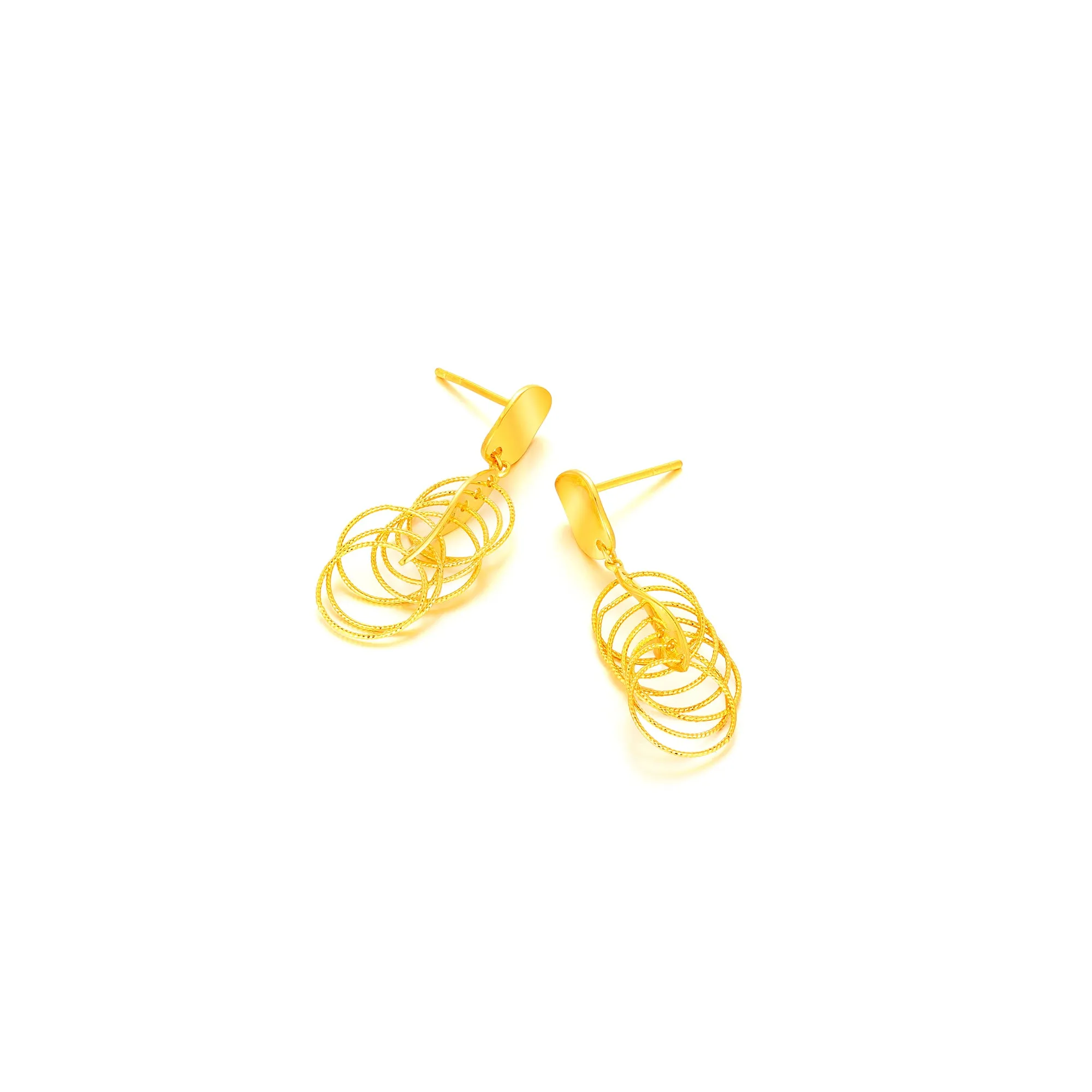 TAKA Jewellery 999 Pure Gold Earrings