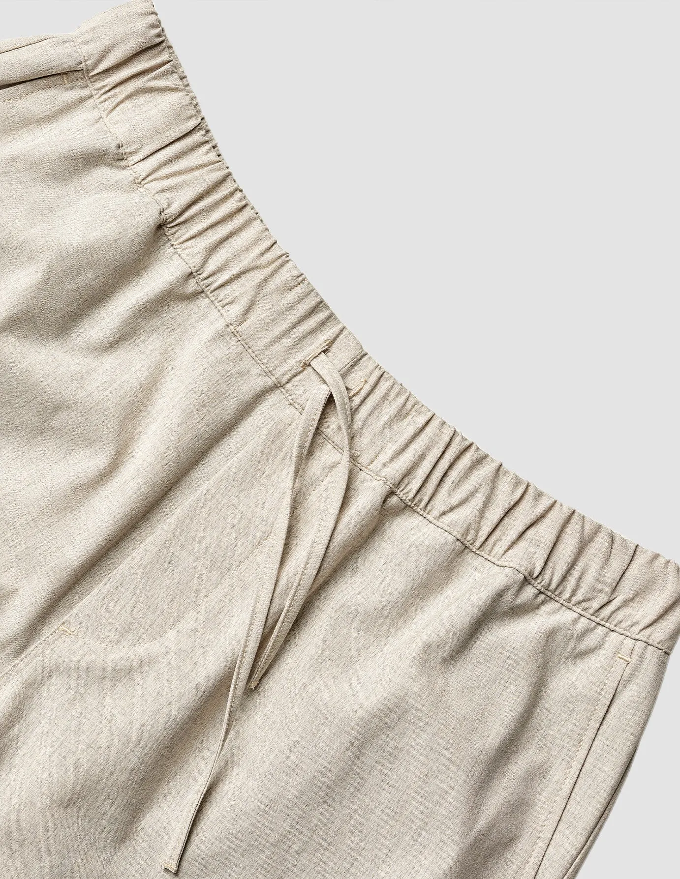 Tech Linen Elastic Shorts Sandshell