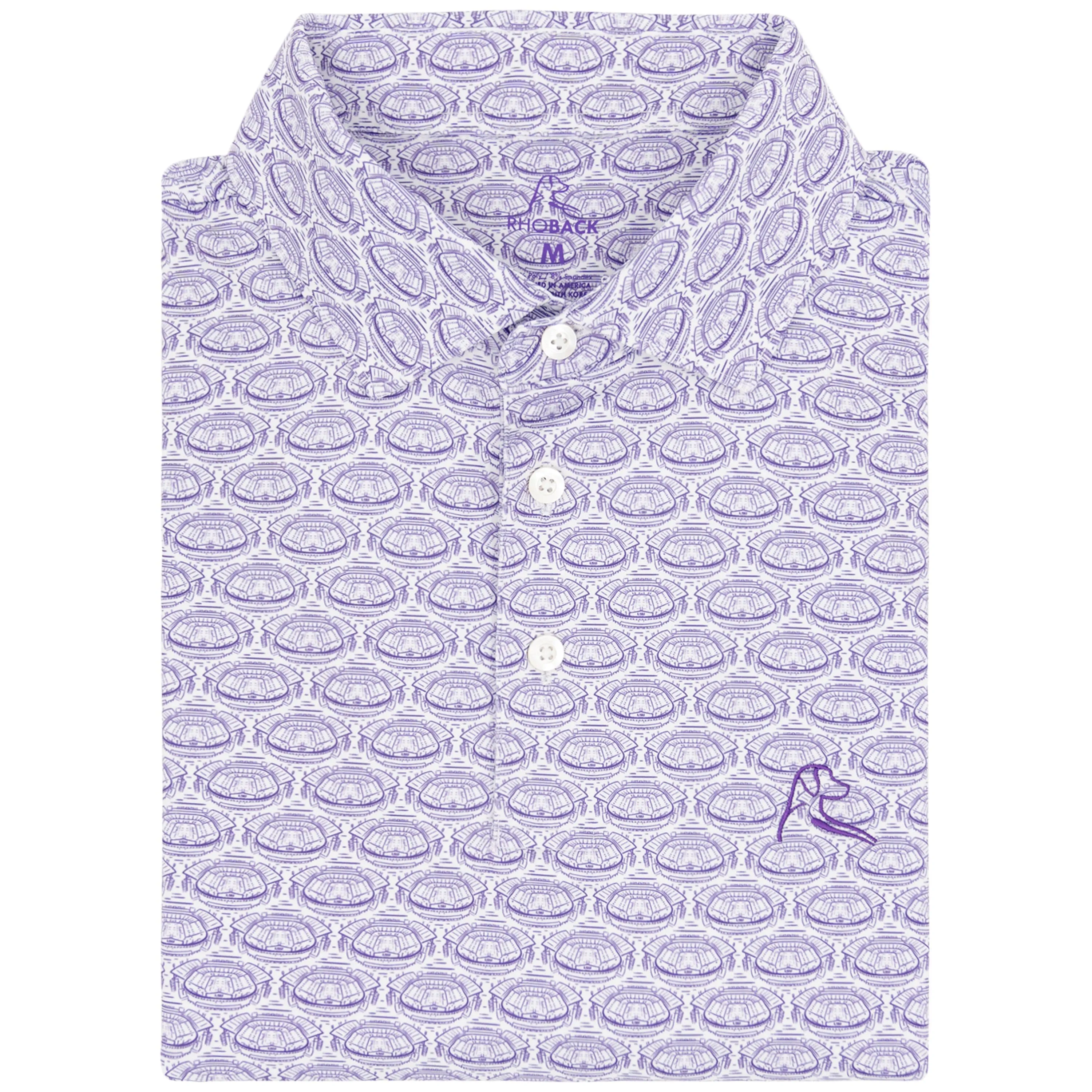 The Death Valley™ | Collegiate Polo | The Death Valley - Reauxback Purple/White