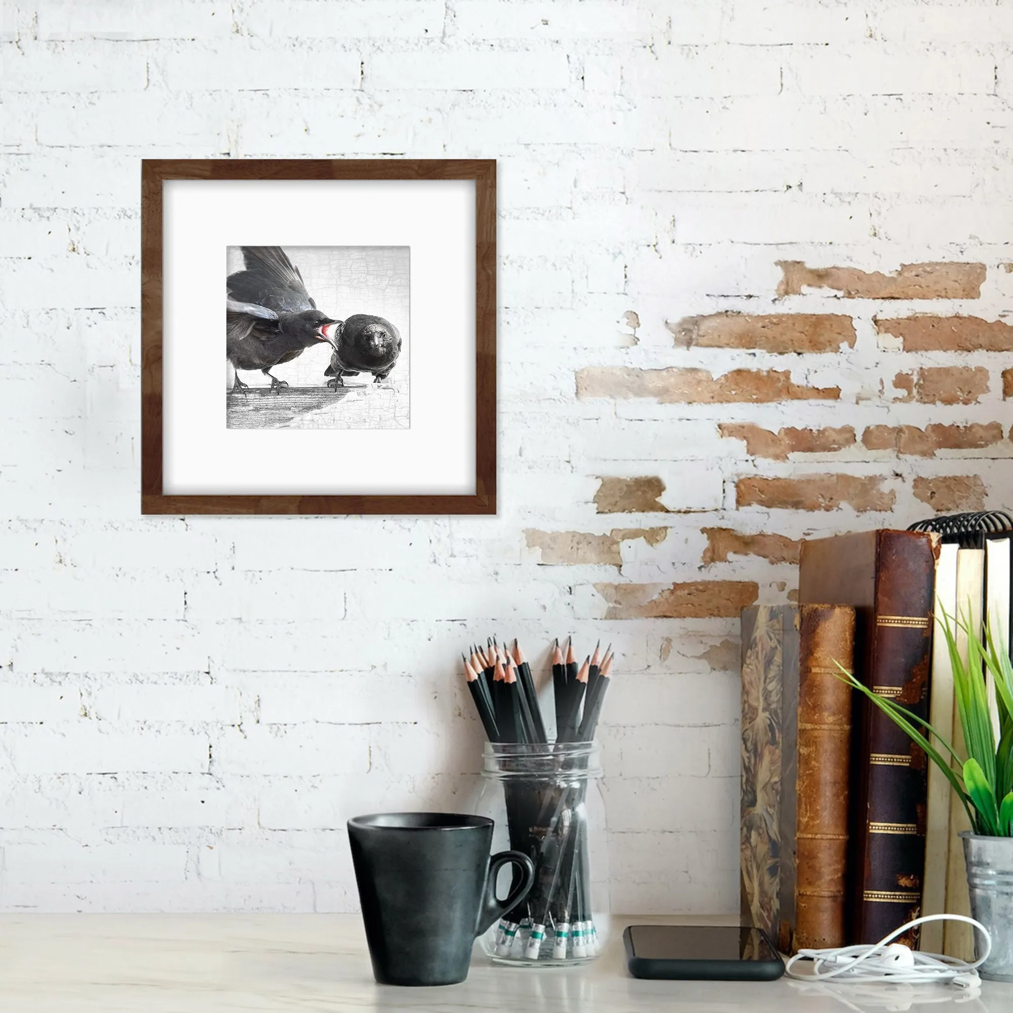 THE JOYS OF PARENTING - Fine Art Print, Crow Portrait Series