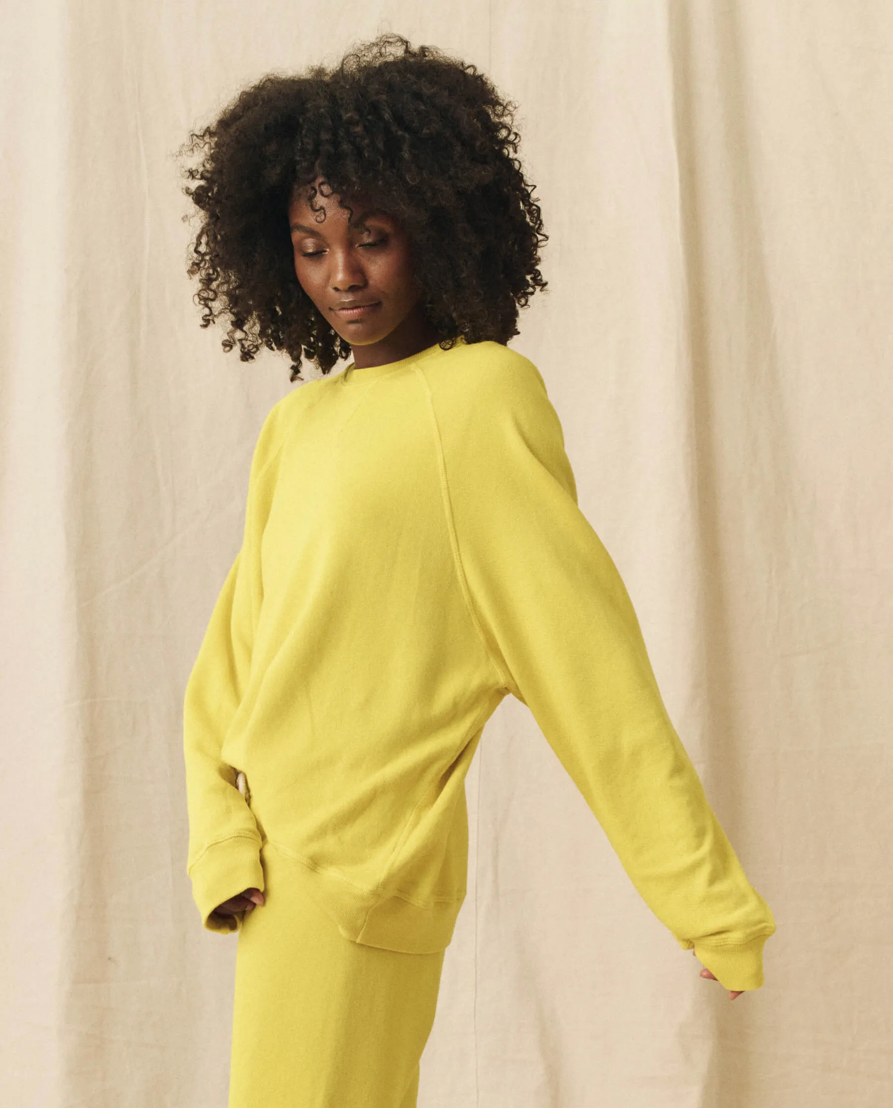 The Slouch Sweatshirt. Solid -- Sunbeam