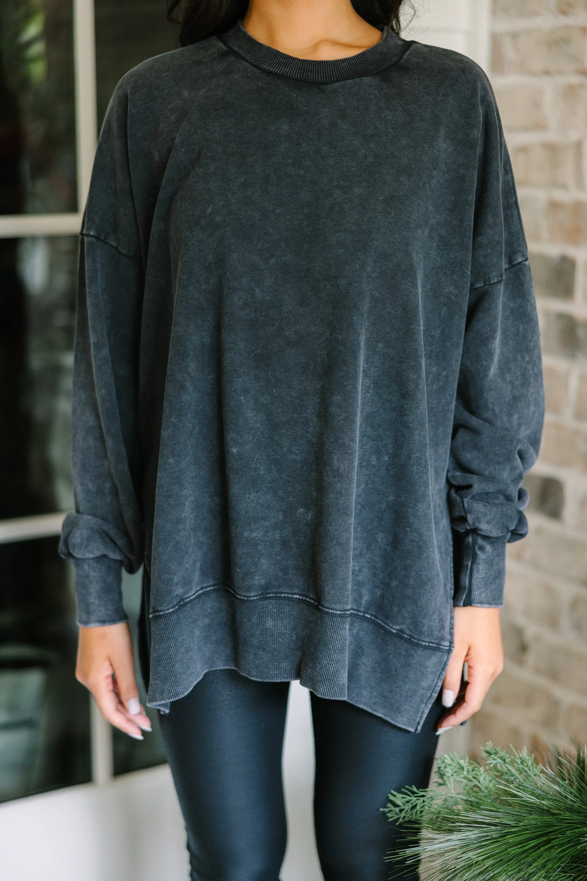 The Slouchy Black Pullover