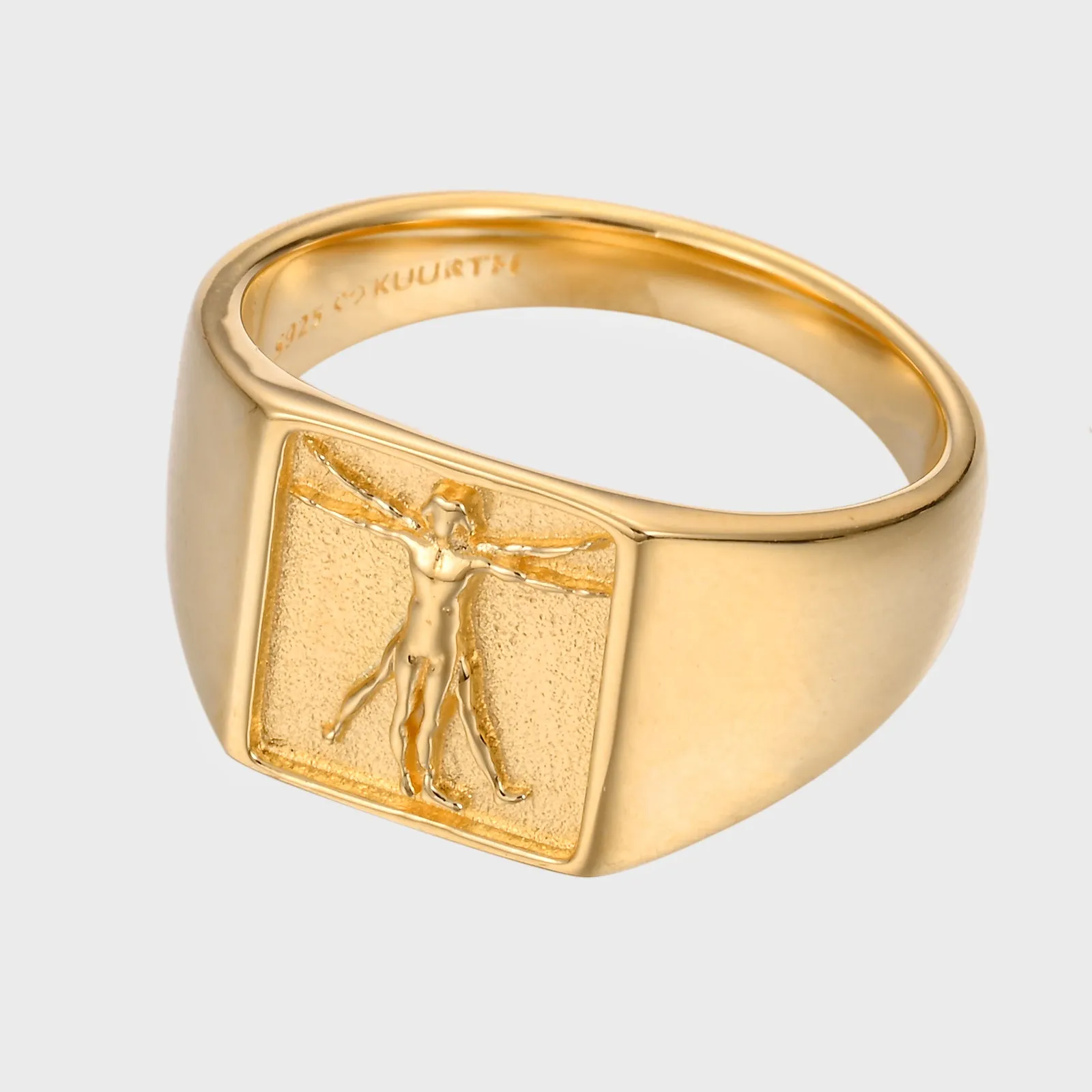 Vitruvian Man - Gold Ring V2