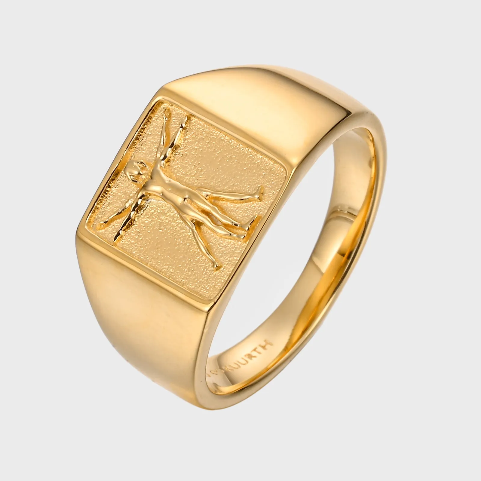 Vitruvian Man - Gold Ring V2