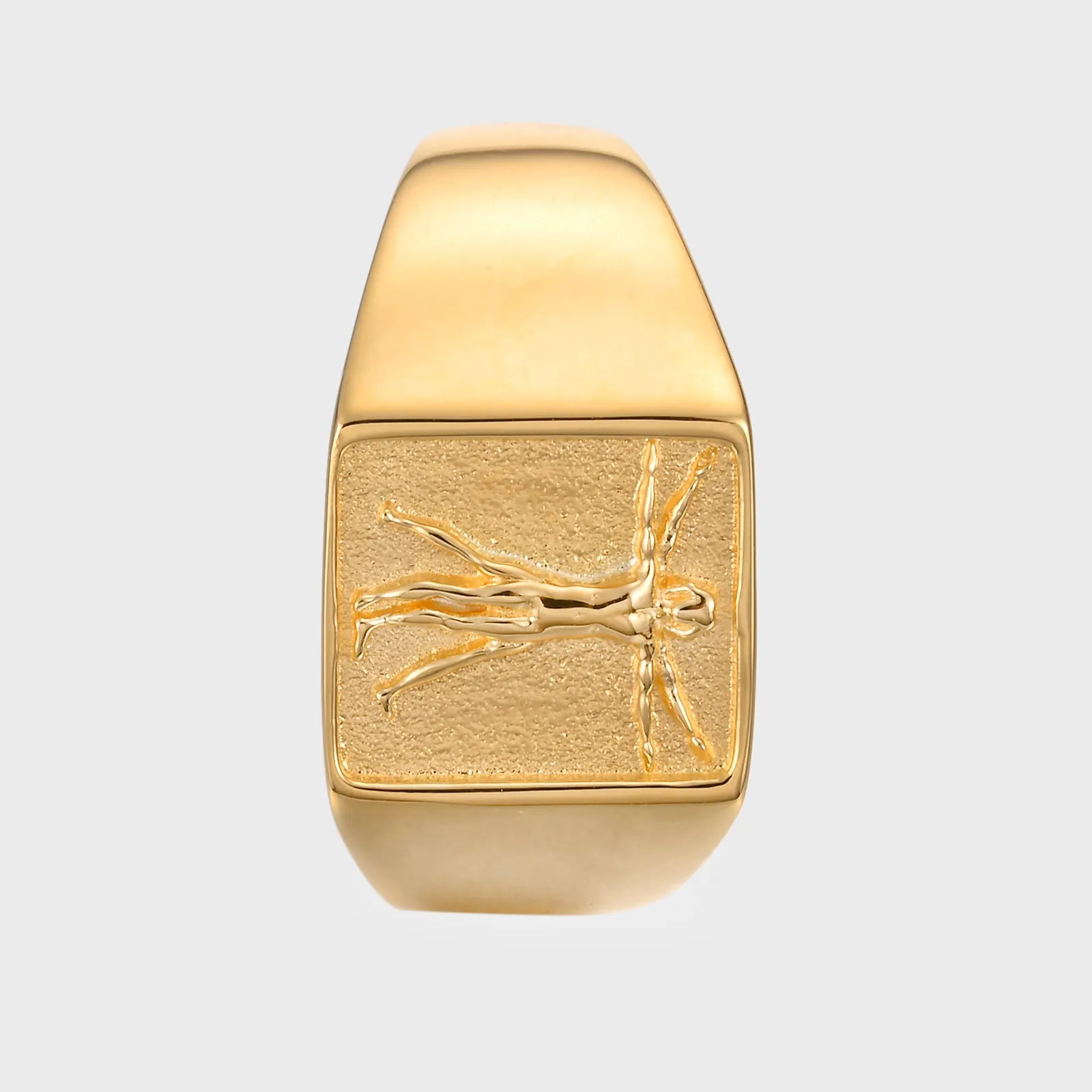 Vitruvian Man - Gold Ring V2