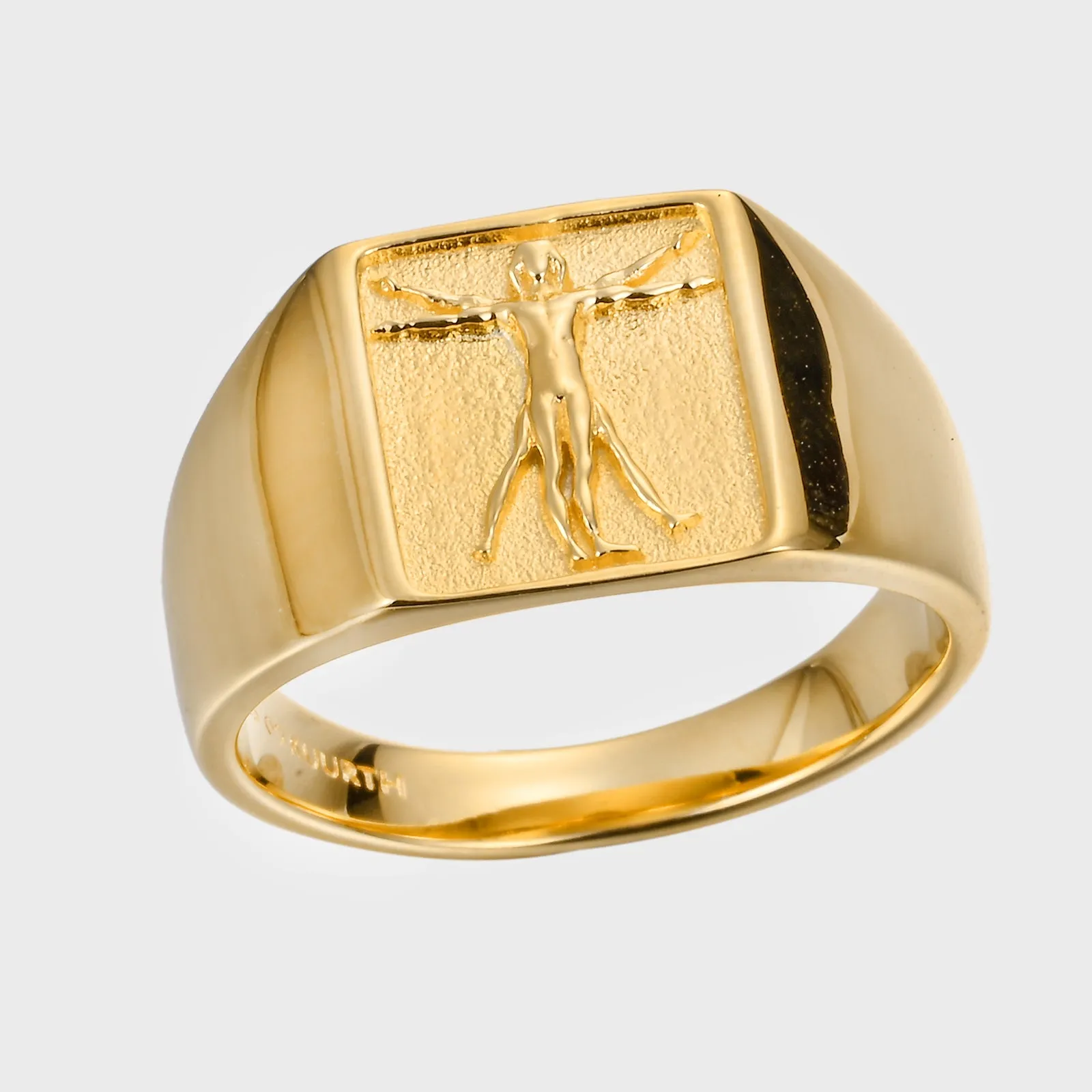 Vitruvian Man - Gold Ring V2