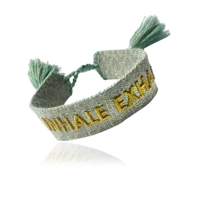 WOVEN INHALE EXHALE ARMBAND