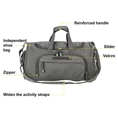 XLSPORTZ™ Military Tactical Travel Duffle Weekend Bag for Sports/Outdoor Molle