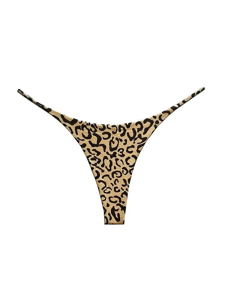 ZASUWA  Female Leopard Print T-back Thong